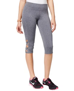 Material Girl Women's Hy Charcoal Table Active Ankle Leggings Size X-Large - Picture 1 of 6