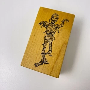 Walking Mummy~Skeleton~Horror~Rubber Stamp~1.75"X2.75"~Circustamps 1989~Rare! - Picture 1 of 9