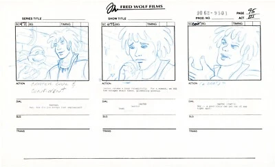 Teenage Mutant Ninja Turtles TMNT Original Production Animation Storyboard u3-95 - Image 1 of 2
