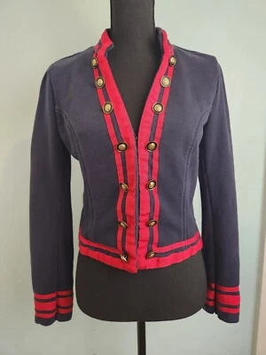 Chaqueta estilo militar vintage Y2K Delia*s azul marino y rojo talla M Foto 1 de 4