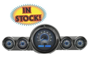Dakota VHX-59C-IMP-C-B - 59-60 Chevy Impala/El Camino VHX Gauges Carbon Fiber/Bl - Bild 1 von 7