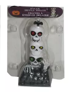 1 tótem esqueleto de Halloween con energía solar CRÁNEOS (ojos de insecto) - Imagen 1 de 2