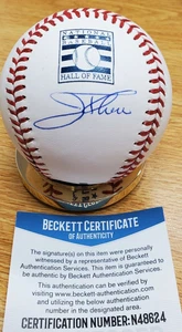 Jim Thome Autographed Official Hall of Fame Logo Major League Baseball JSA COA - Picture 1 of 1