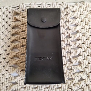 Original ** CASE ONLY** For Pentax Shoe Mount Flash head Black Bag Carry Leather - Picture 1 of 18