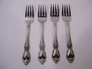 Oneida Community Louisiana 4 Stainless Salad Forks 6 3/4" - Picture 1 of 7