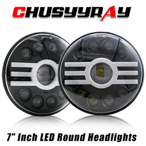 fit Humvee M998 M923 M35a2 Truck 7"Inch Led Round Hi-Lo Beam Headlights - Picture 1 of 14