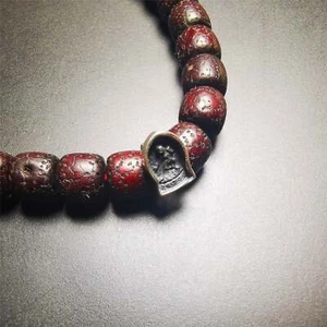 Gandhanra Handmade Tibetan Mala Pendant, Mini Silver Vajrayogini Tsa Tsa Mold - Picture 1 of 5