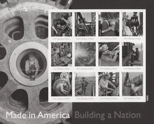 2013 US Scott #4801, Man in Gear- Made in America Sheet of 12 Forever Stamps - Picture 1 of 1