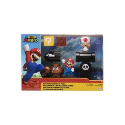 Jakks Pacific Nintendo Super Mario Acorn Plains 6 cm Diorama Set Neu