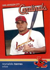 1999 Johnson City Cardinals Team Issue #30 Reynaldo Torres Puerto Rico PR Card