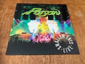 POISON Swallow This Live LP Vinyl 1991 RARE EU 1st Press Bret Michaels - Picture 1 of 5