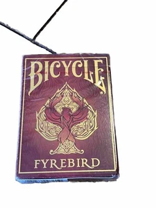 Mazo de cartas de bicicleta FYREBIRD Premium lámina dorada estuche rojo fuego - Imagen 1 de 2