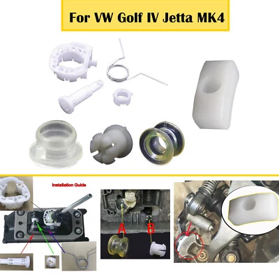 For VW Golf IV Jetta MK4 Gear Shifter Pivot Bushing Repair Kit Shift Lever Slide Foto 1 de 4