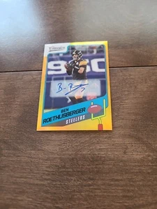 Nice 2021 Panini Classics Ben Roethlisberger Gold Autograph #5/5 Made - Picture 1 of 2