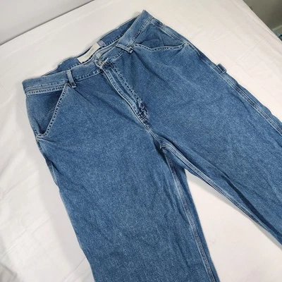 Vintage 90s Y2K Gap Carpenter Jeans Mens Size 40 x 30 Blue Skater Baggy Straight - Image 1 of 4