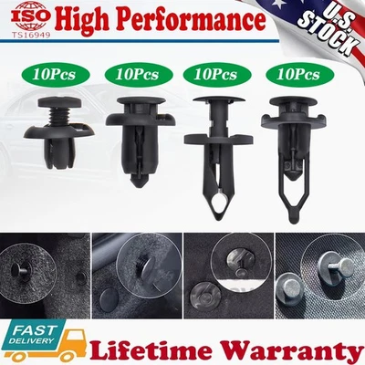 40 un. Clips para orificio remaches de plástico retenedor guardabarros parachoques empuje pasador sujetador 8 mm Foto 1 de 4