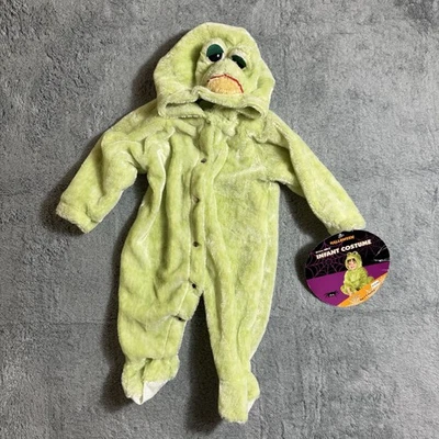 Baby Frog Costume Outfit Halloween 0-6 Months Infant Warm Fuzzy - Image 1 of 4