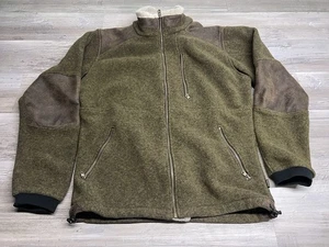 Chaqueta KUHL polar con cremallera ribete de cuero sintético Sherpa talla grande marrón al aire libre - Imagen 1 de 8