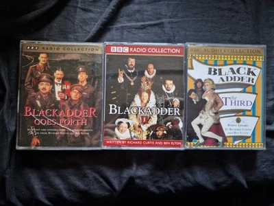 x3 BLACKADDER Audiobooks Cassette Richard Curtis Ben Elton - Image 1 of 3