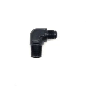 AN6-3/8 Straight 90Degree Oil Fuel Line NPT PLUG Swivel Hose End Fitting Adapter - Picture 1 of 3