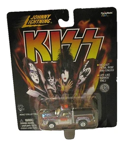 Kiss Johnny Lighting 1/64 1978 Dodge Lilied Express Truck Chrome & Red Flames - Picture 1 of 3