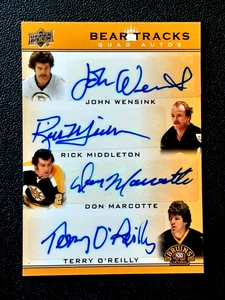 MIDDLETON /O'REILLY 2023-24 BOSTON BRUINS CENTENNIAL BEAR TRACKS ST4-DMMW 22739 - Bild 1 von 2