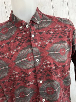 Men’s Vintage Burberry London Aztec Shirt Button down Size M - Image 1 of 4