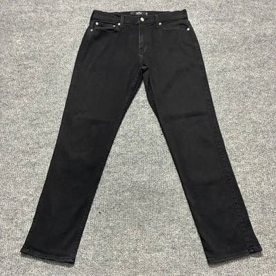 Pantalones de mezclilla ajustados Hollister años 90 para hombre talla 32x32 negros elásticos avanzados tiro medio Foto 1 de 4