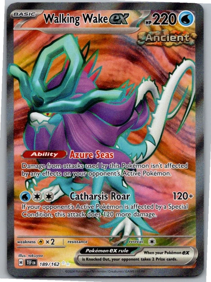 Walking Wake ex - Ultra Rare SV05: Temporal Forces 189/162 NM Holo - Image 1 of 2