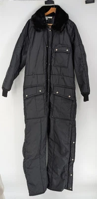 Vintage Walls Blizzard Pruf Insulated Coveralls Large Tall 42-44 Outerwear Black - Image 1 of 4