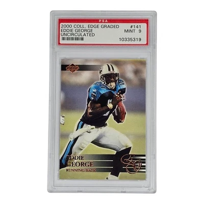 2000 Collectors Edge Graded PSA Mint 9 Eddie George 1 of 5000 - Image 1 of 2