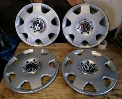 Original VW 14 Zoll Radkappen Golf Polo Lupo 6 Q 0 601 147 M (26) - Bild 1 von 4