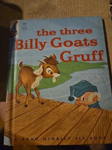 Vintage 1957 Rand McNally Tip-Top Elf Buch Die drei Billy Goats Gruff #583 - Bild 1 von 5