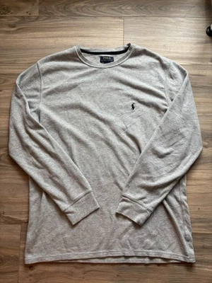 Camisa térmica Polo Ralph Lauren para hombre, talla XL, punto gofre cuello redondo Foto 1 de 4