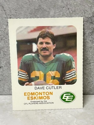 1981 年 Edmonton Eskimos CFL 红色公鸡 - DAVE CUTLER — 第 1/2 张图片