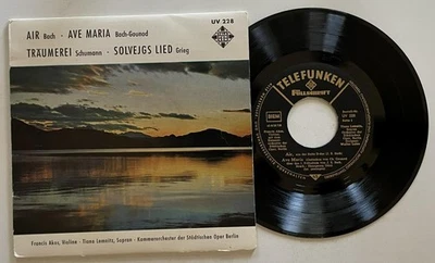 Air / Ave Maria / Träumerei / Solvejgs Lied EP 45 rpm EX Telefunken Christmas - Image 1 of 3