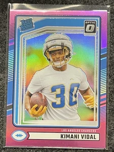 2024 Donruss #355 Kimani Vidal Optic Rated Rookies Preview Pink Chargers - Bild 1 von 2