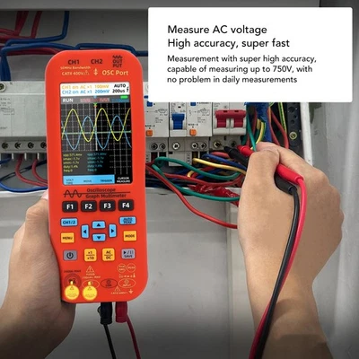 3 In 1 Oscilloscope Multimeter Signal Generator 2 Channels 50MHz Bandwidth 250MS - Image 1 of 4