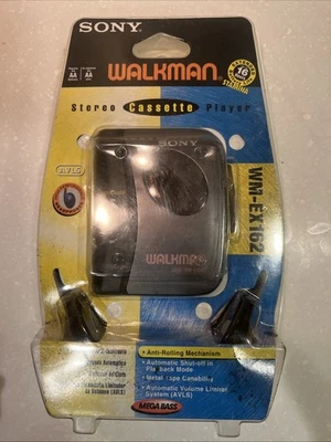 Sony Walkman WM-EX122 Cassette Player Mega Bass Vintage New Sealed - Image 1 of 3