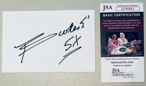 Booker T Signed Autographed 4x6 Card JSA Cert Wrestler WWE WWF NWO - Picture 1 of 1