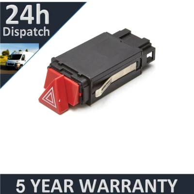 Se adapta al botón interruptor de advertencia de peligro para Audi A6 (1998-2005) Foto 1 de 4