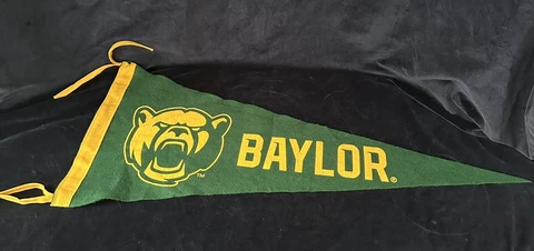 Baylor 12x29 Felt Pennant Bear Cover