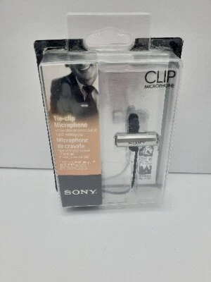 Sony ECM-CS3 OmniDirectional Condenser Wired Tie-Clip Microphone New Sealed - Image 1 of 4