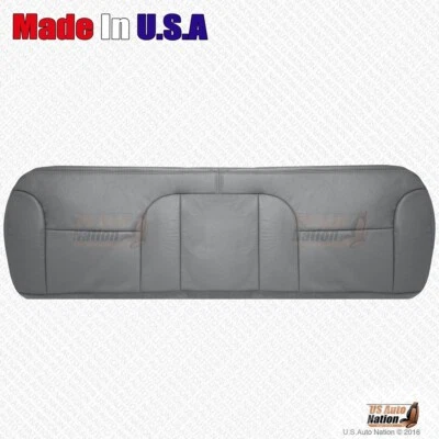 GMC Sierra 1995 1996 1997 banco trasero inferior cubierta de cuero genuino gris estaño Foto 1 de 4