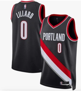 Nike Mens NBA Portland Trail Blazers Basketball Vest / 0 Lillard / RRP £95 - Picture 1 of 3