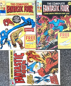 FANTASTIC FOUR 1. & KOMPLETTE FANTASTISCHE VIER. 1-2. (3 HEFTE VINTAGE MARVEL LOT) - Bild 1 von 16