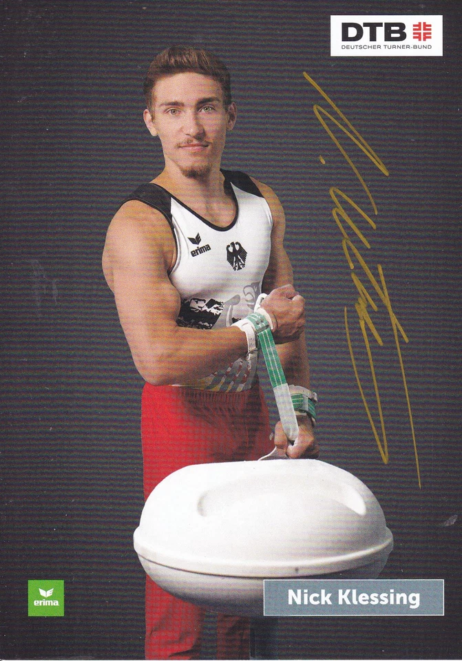 Nick KLESSING - Deutschland, Gold Jun.-EM 2016 Turnen, Original-Autogramm! - Bild 1 von 1