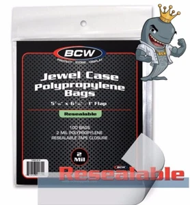 BCW Resealable Jewel Case Bags FREE SHIP - Imagen 1 de 1