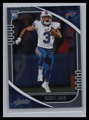 2020 Panini Absolute NFL #136 Gabriel Davis Base Rookie Card RC Buffalo Bills - Image 1 of 2