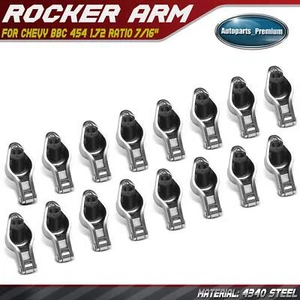 4340 Steel Roller Tip Sportsman Rocker Arms for Chevy BBC 454 1.72 Ratio 7/16" - Bild 1 von 9